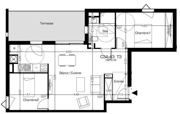  POLE SUD IMMOBILIER Apartment | BEZIERS (34500) | 66 m2 | 248 500 € 